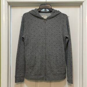 Current/Elliott - zip hoodie Heather gray mini polka stars - size  S/1